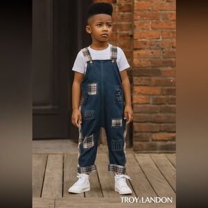 Troy x London Boys Denim Romper Sizes 2T to 4T (M)